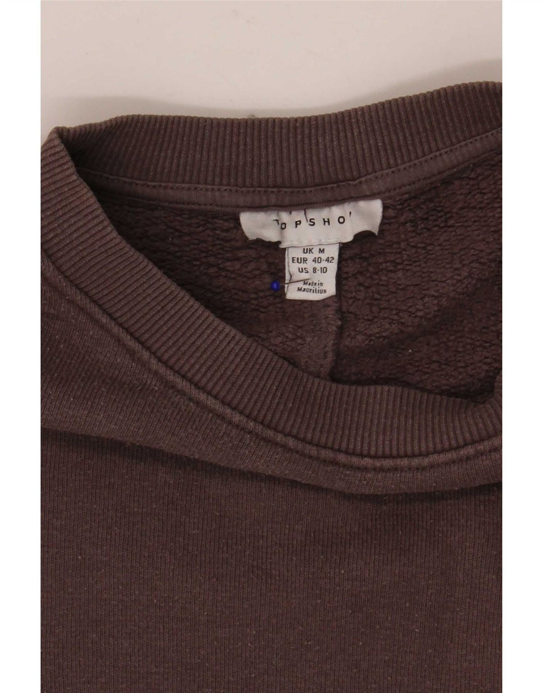 Damski sweter oversize Topshop, UK 14, średnioszary, bawełniany