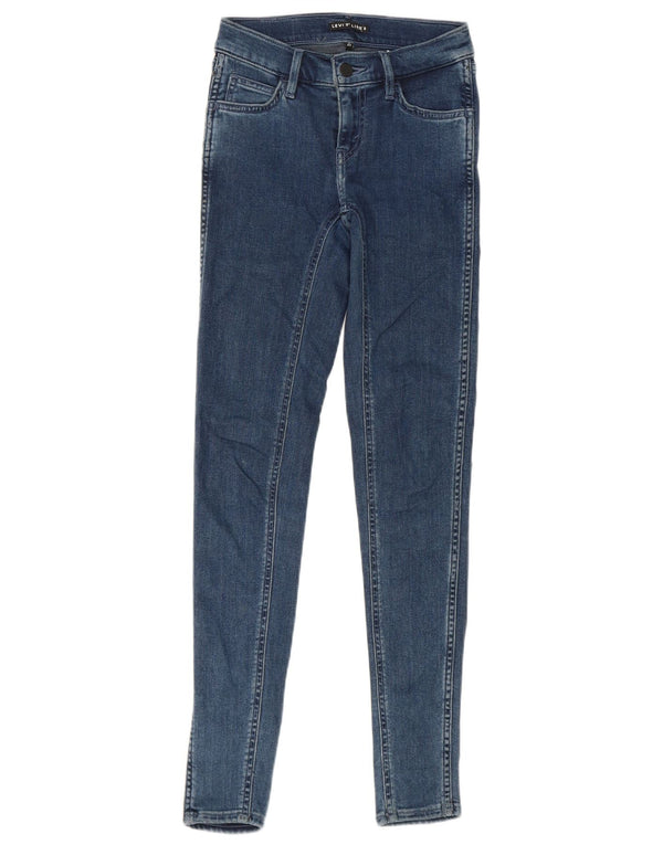 Damskie jeansy Levi's Line 8 Skinny W23 L30 Niebieska bawełna