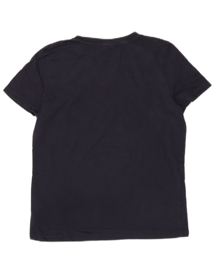 Damska koszulka z grafiką TOMMY HILFIGER Top UK 12, średnia, granatowa, bawełniana