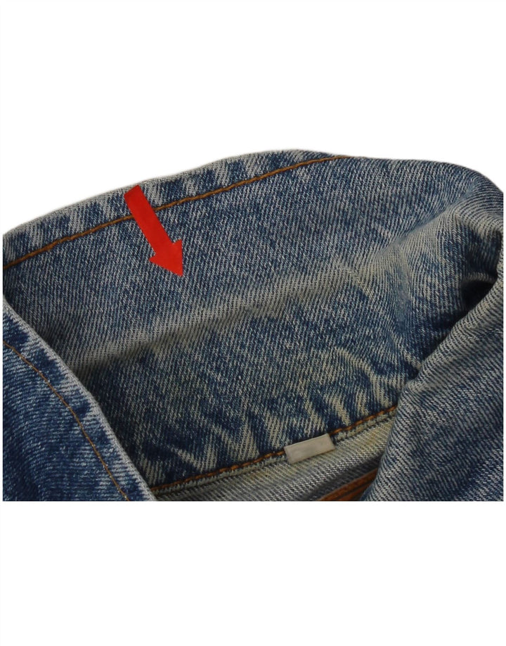 Vintage męska kurtka dżinsowa UK 36 Small Blue Cotton