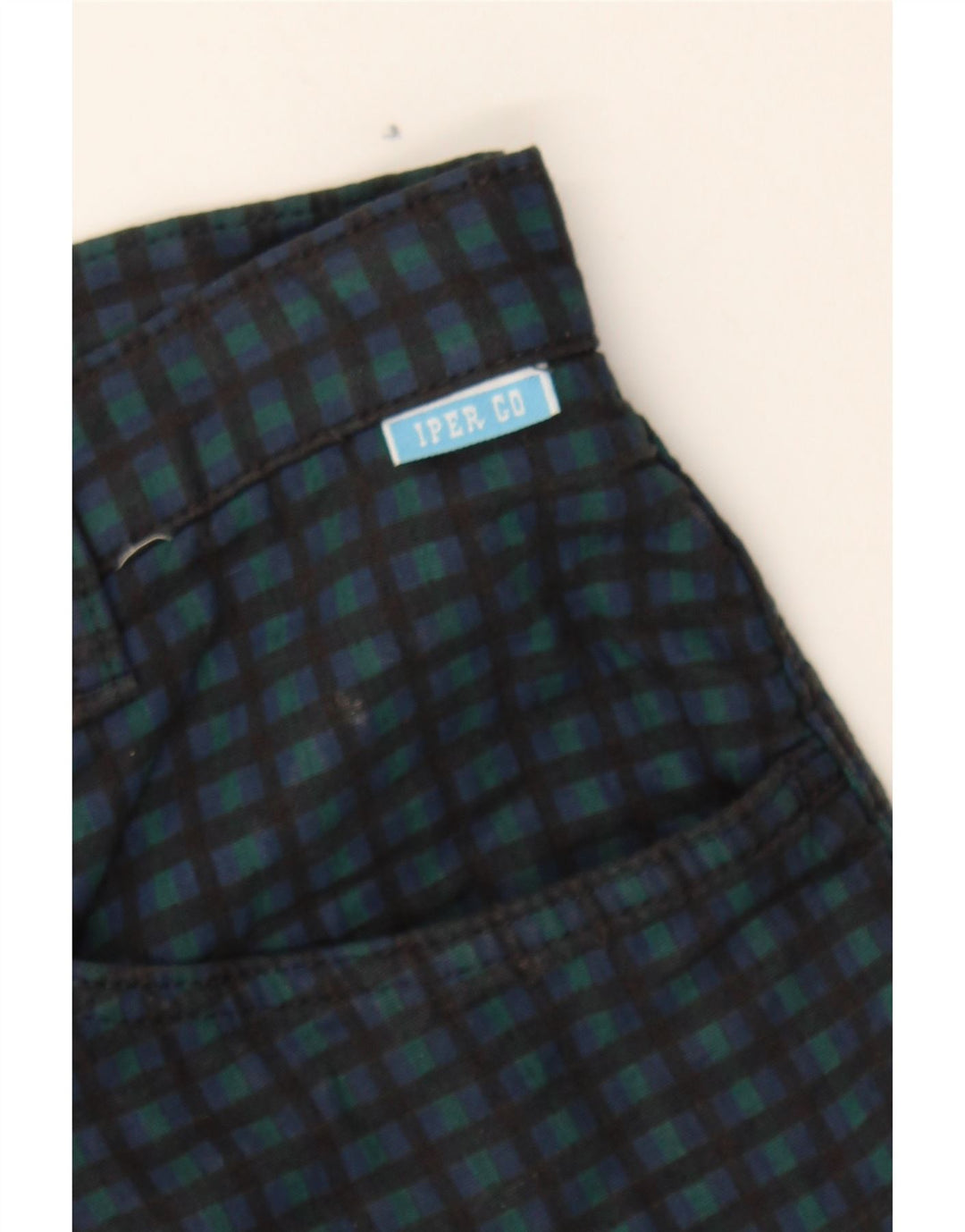 VINTAGE Mens Slim Cropped Trousers W28 L26 Black Check Vintage Vintage and Second-Hand Vintage from Messina Hembry 