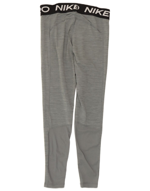 Damskie legginsy Nike Dri Fit Graphic UK 12 w kolorze średnioszarym