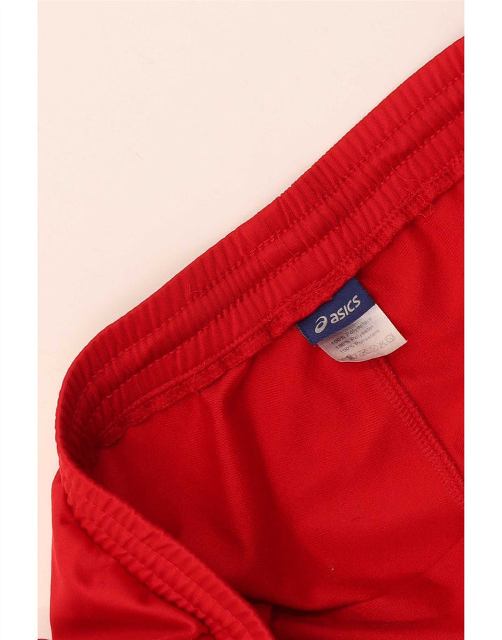Męskie spodnie dresowe Asics XL, czerwone, poliestrowe