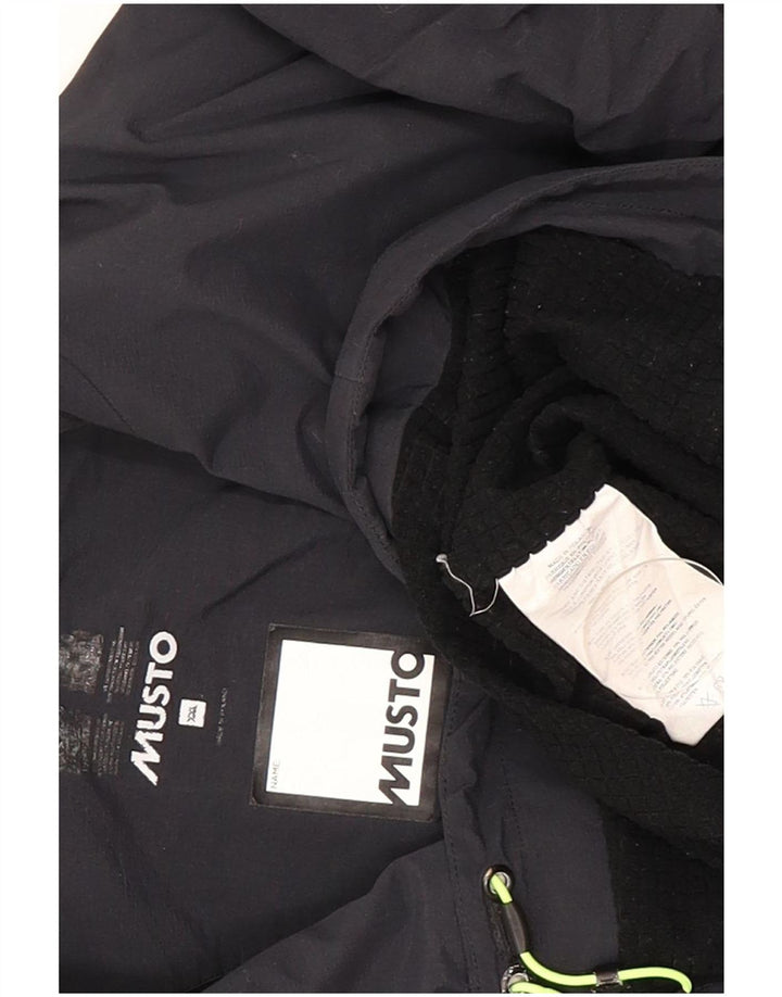 Męska kurtka przeciwdeszczowa Musto UK 44 2XL Granatowy poliamid