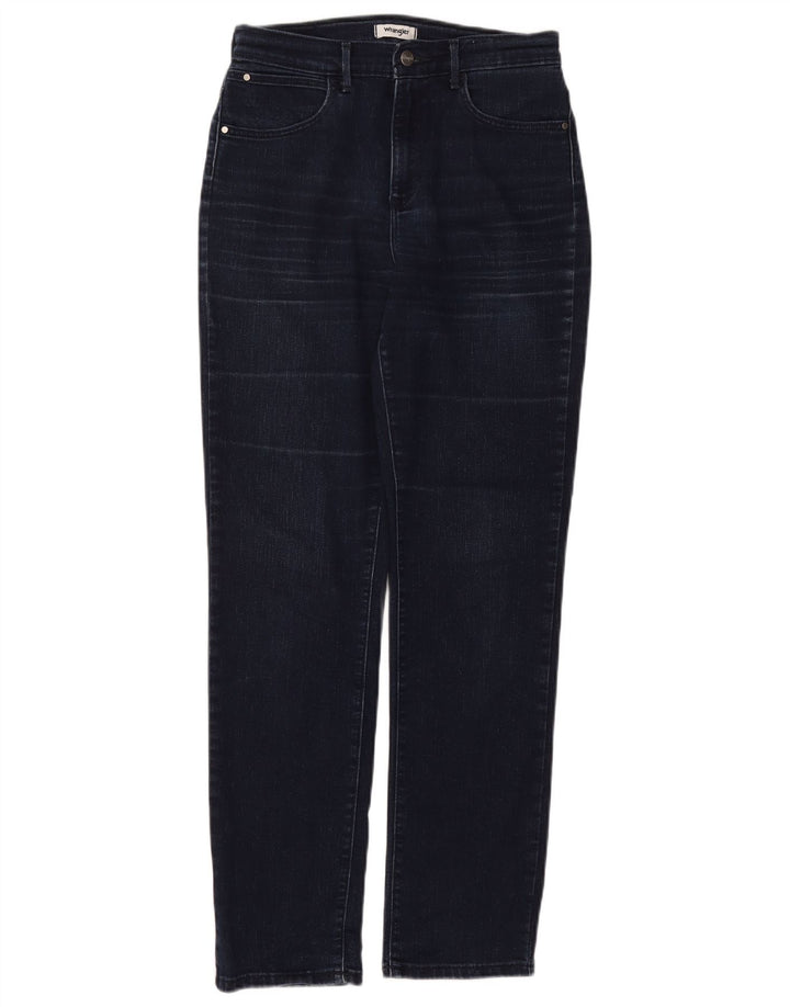 WRANGLER Womens Straight Jeans W28 L32 Navy Blue Cotton