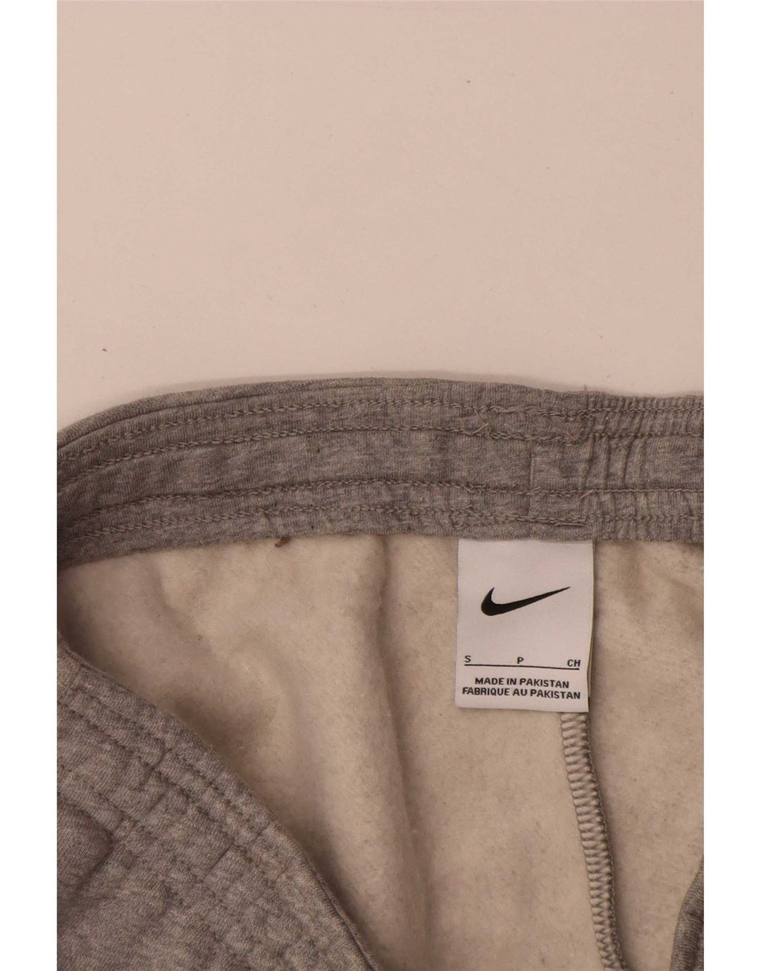 Męskie spodnie dresowe Nike, małe, szare, nakrapiane, bawełniane