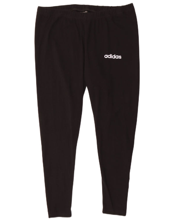 Legginsy damskie Adidas UK 28/30 3XL Czarna bawełna