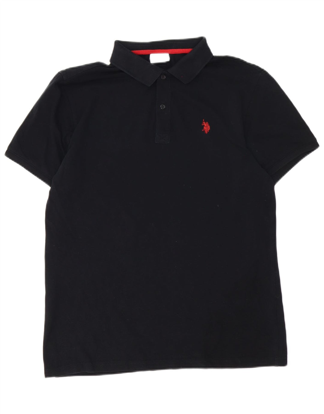 US Polo Assn. Koszula męska duża, czarna, bawełniana