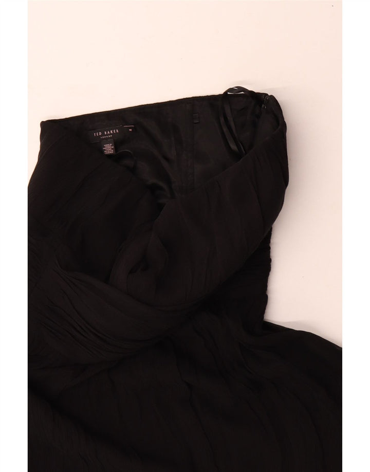 Damska sukienka bez ramiączek Ted Baker, rozmiar 4, duża, czarna, jedwabna