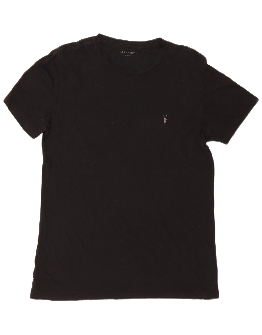 T-shirt męski ALL SAINTS, średni czarny, bawełniany