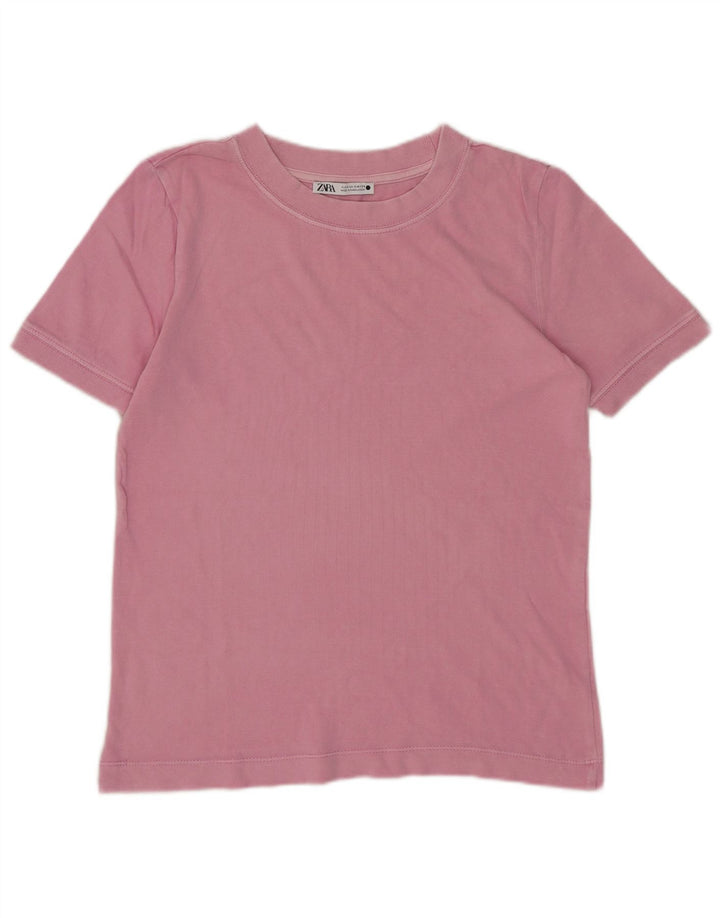 T-shirt damski Zara Top UK 10, mały, różowy