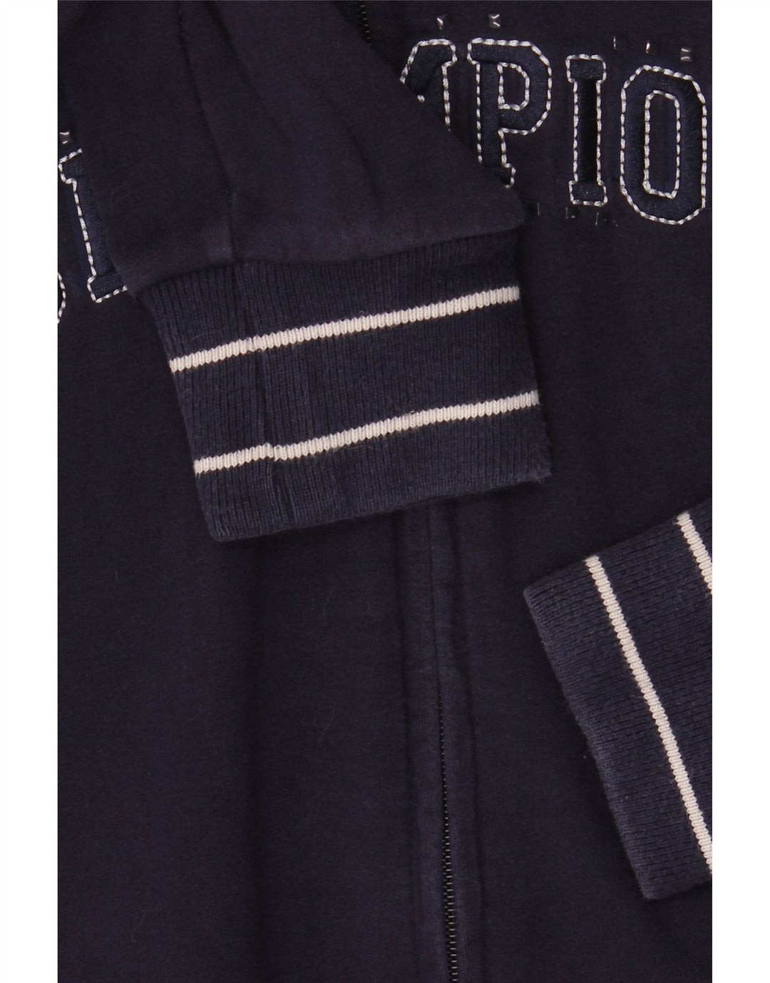 Damski sweter z kapturem i zamkiem błyskawicznym CHAMPION UK 16, duży, granatowy, bawełniany