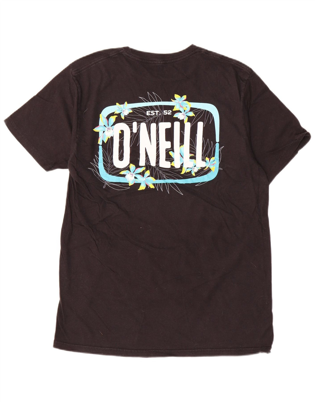Męski T-shirt z grafiką O'Neill o nowoczesnym kroju, średni czarny, bawełniany