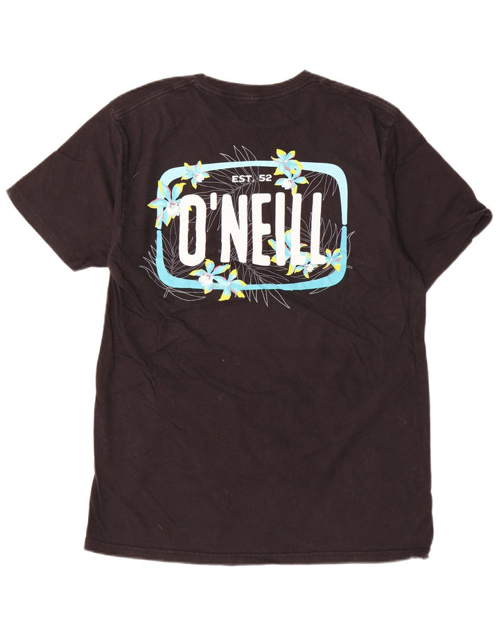 Męski T-shirt z grafiką O'Neill o nowoczesnym kroju, średni czarny, bawełniany