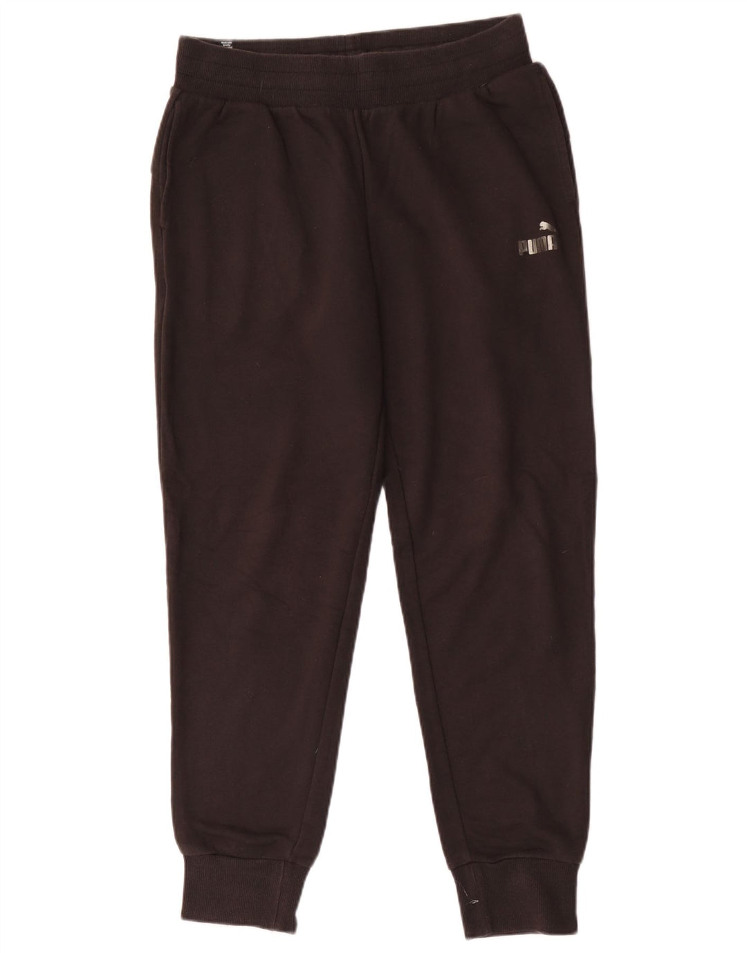 Męskie spodnie dresowe Puma Joggers, średnia czarna bawełna