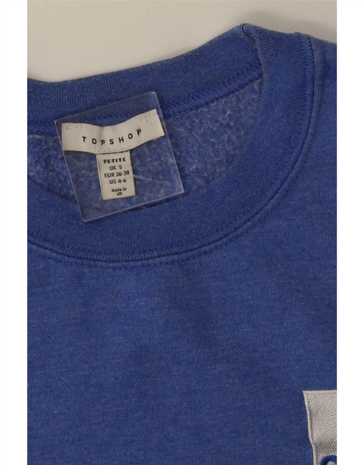 TOPSHOP Męski sweter Petite Bluza Mały Niebieski