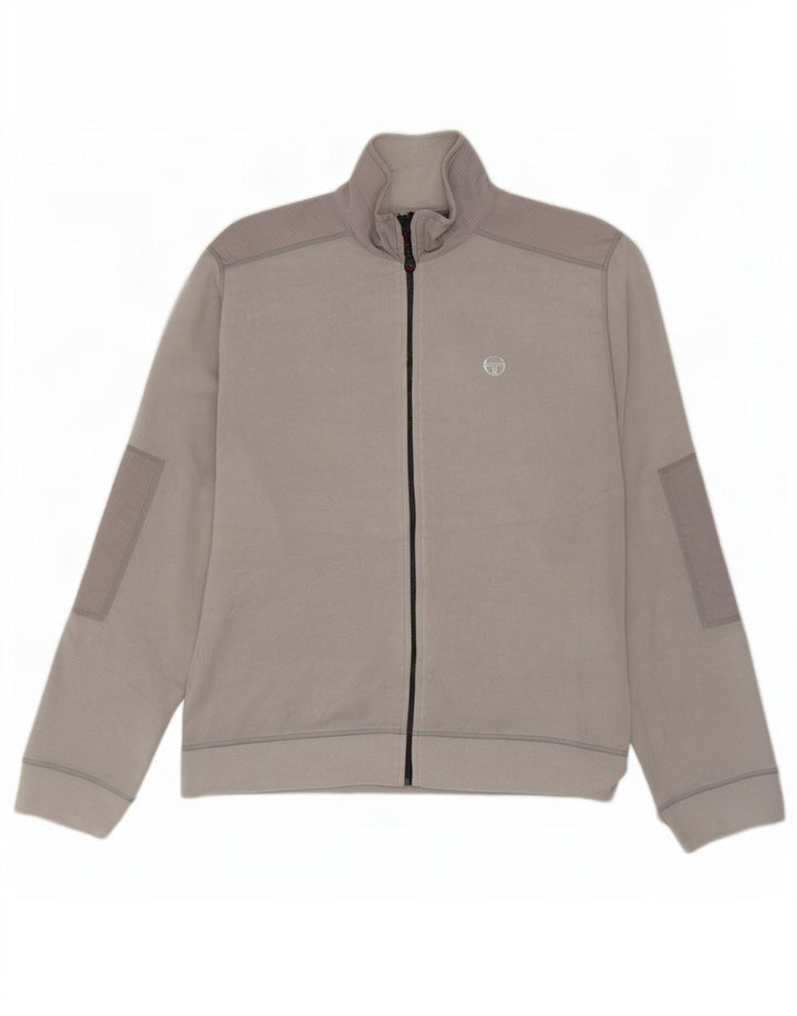 Męska kurtka polarowa Sergio Tacchini UK 42 XL, szara w prążki