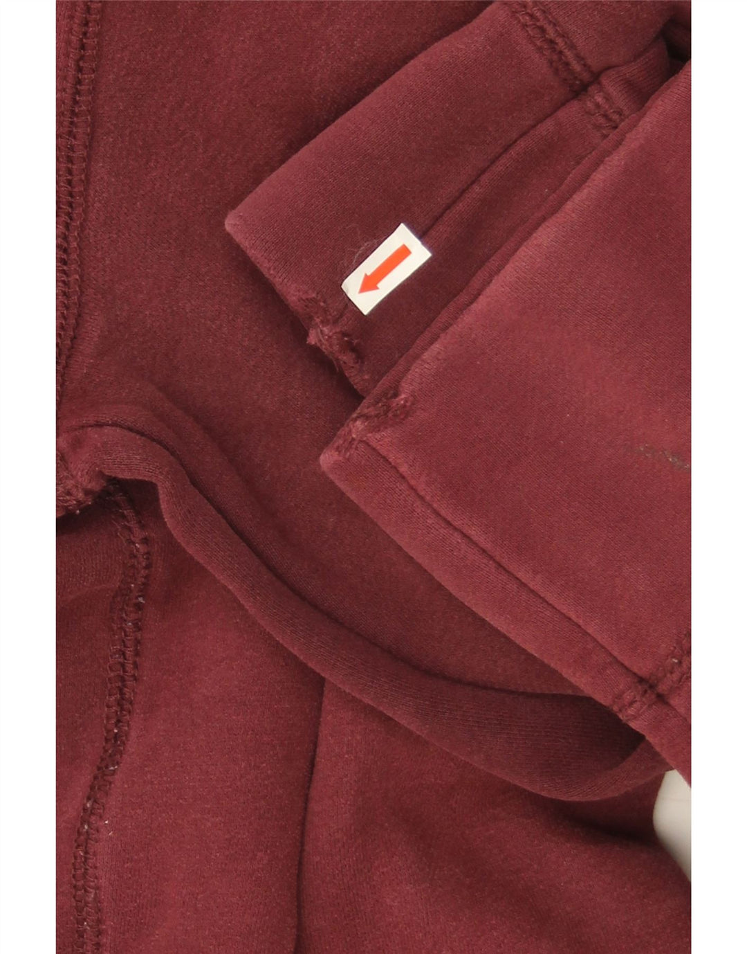 Męski sweter z kapturem Superdry, zapinany na guziki, bawełniany, średni bordowy kolor