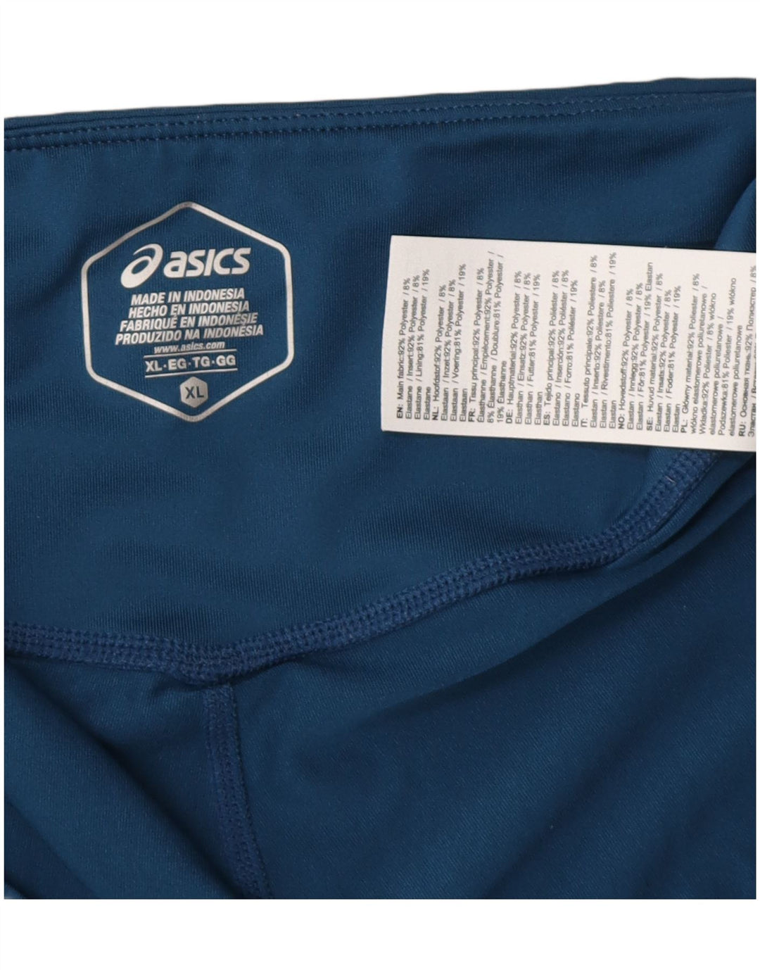 Damskie legginsy Asics UK 18 XL Niebieski poliester