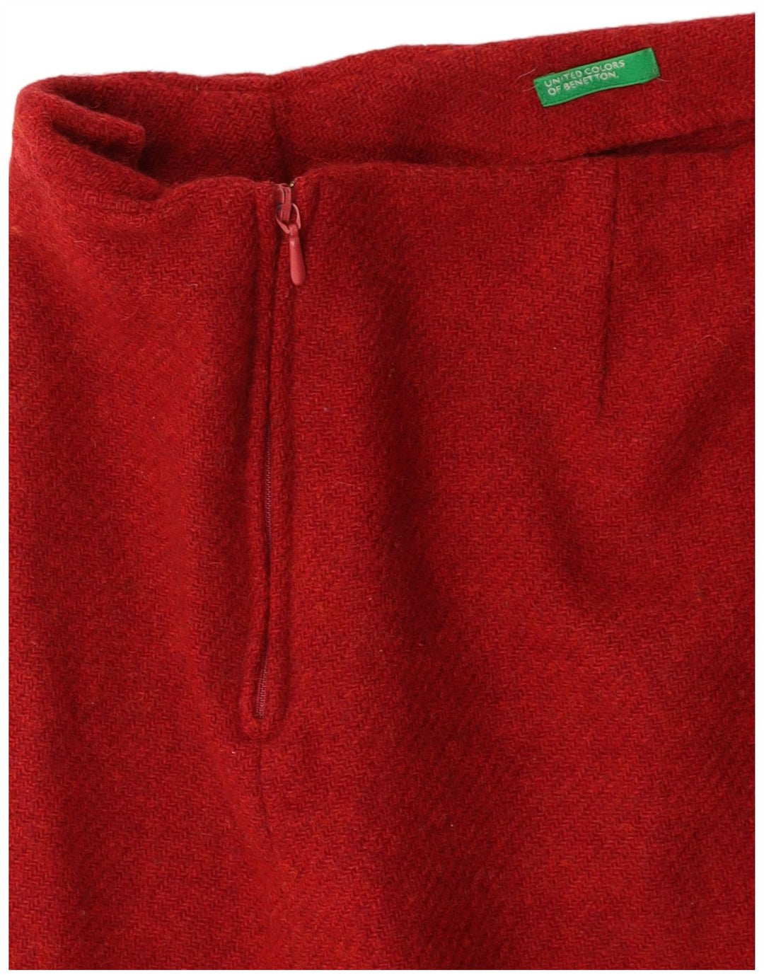 Spódnica mini BENETTON damska W26 mała bordowa
