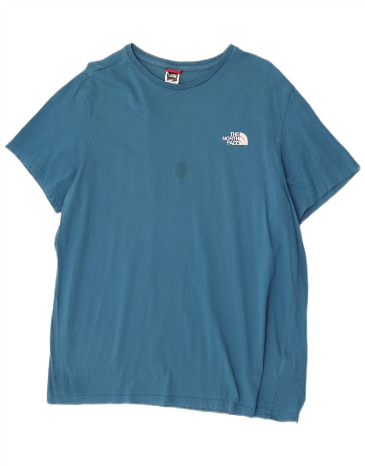 T-shirt męski The North Face XL, niebieski, bawełniany