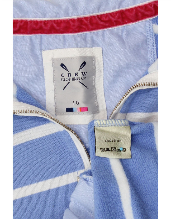 Damska bluza oversize Crew Clothing Sweter UK 10 w małe niebieskie paski