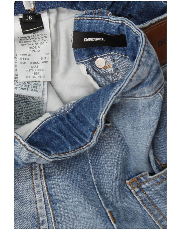 Spodenki dżinsowe DIESEL dziewczęce 15-16 lat W28 niebieska bawełna