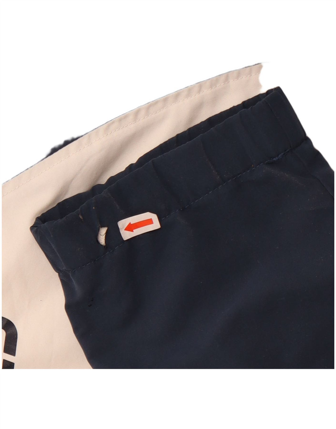 Męska kurtka dresowa Asics z grafiką, duża, biała, poliestrowa z blokami kolorów