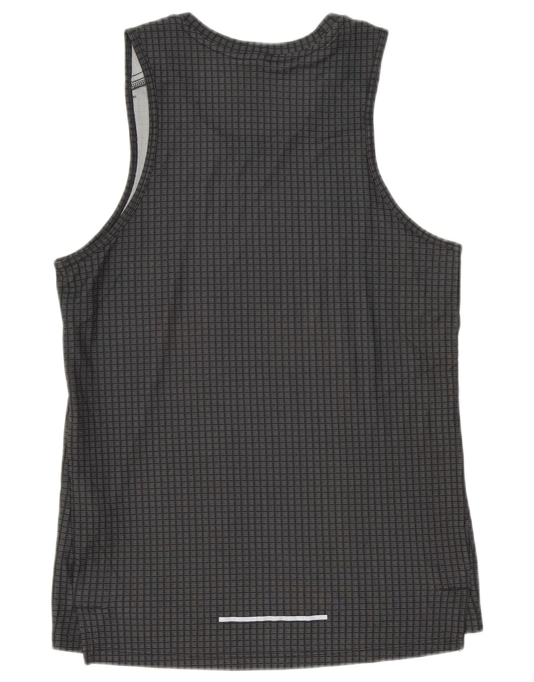 Męska kamizelka Nike Dri Fit, mała, szara, poliestrowa kratka
