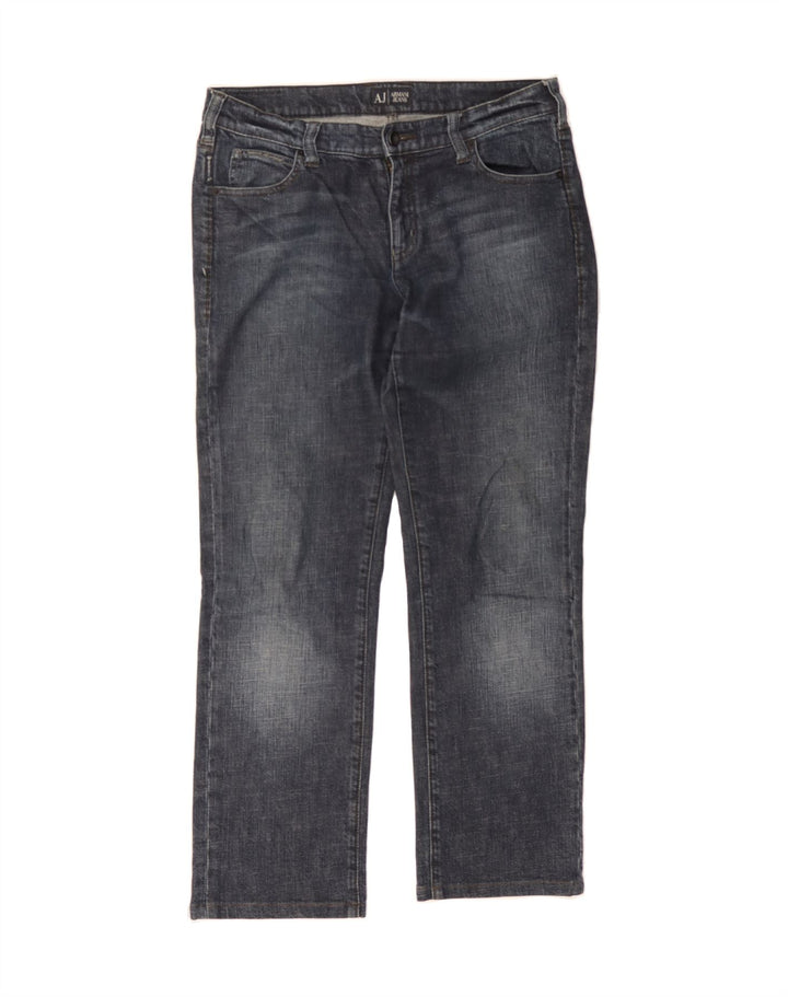 ARMANI Womens Straight Jeans W30 L28 Blue Cotton Vintage Armani and Second-Hand Armani from Messina Hembry 