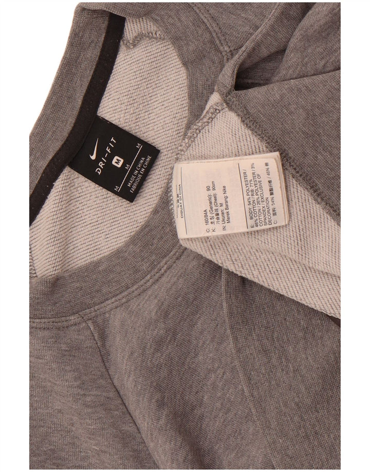 Damska bluza dresowa Nike Dri Fit Graphic Oversize UK 14, średnia szarość