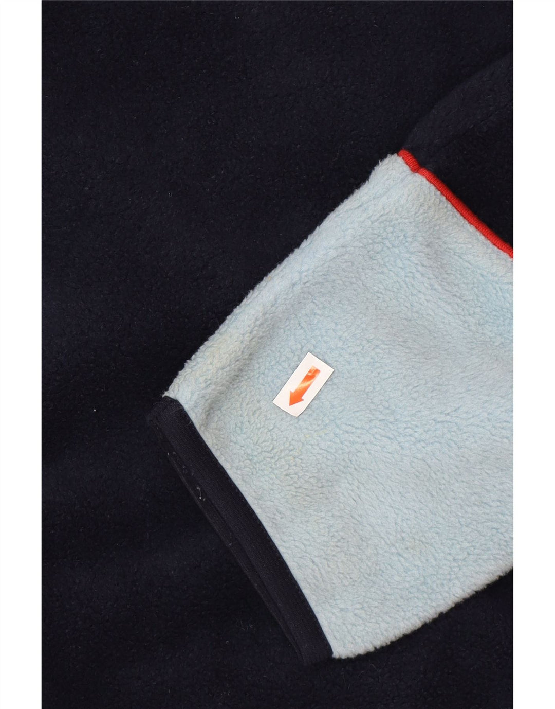 Męski sweter polarowy Ellesse, duży, granatowy, z blokami kolorów, poliester