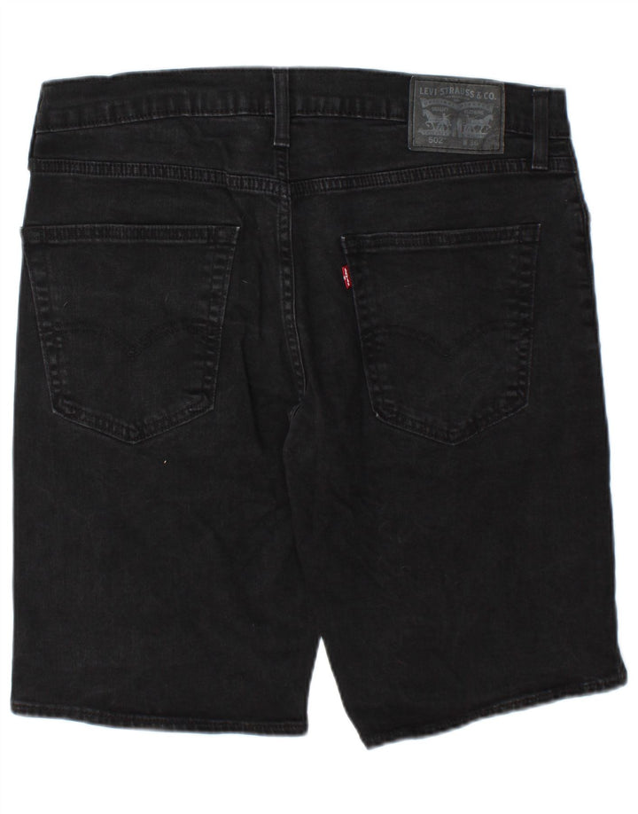 Męskie spodenki jeansowe Levi's 502 W36, duże, czarne, bawełniane