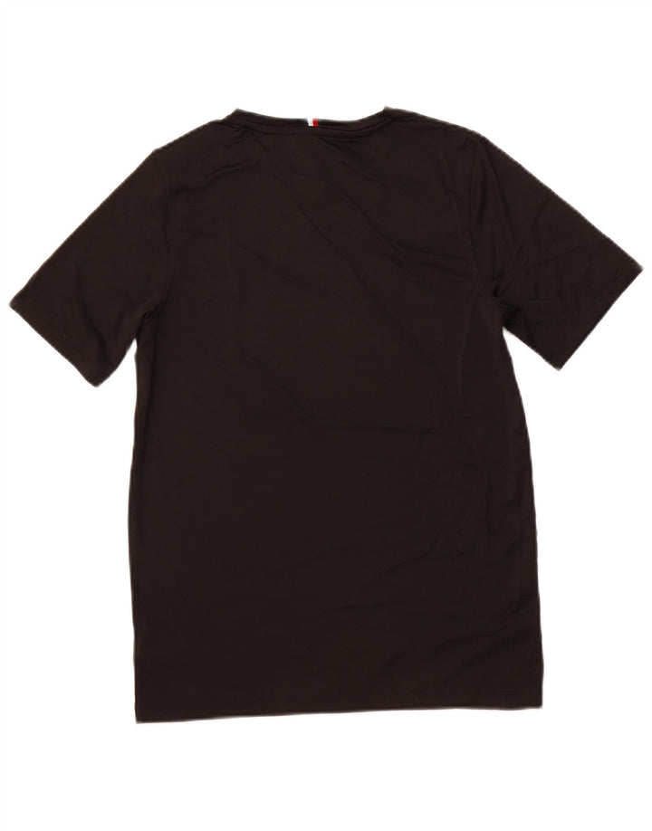 T-shirt męski TOMMY HILFIGER, mały, czarny, poliester