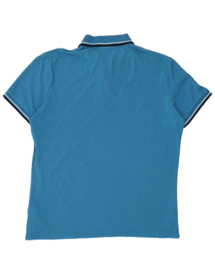 Męska koszulka polo DIADORA, duża, niebieska, bawełniana