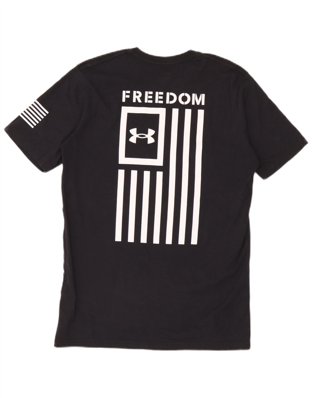 Męski T-shirt z grafiką Under Armour, mały, czarny, bawełniany