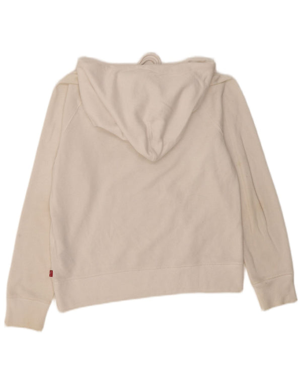 Damski sweter Levi's z grafiką, oversize, UK 10, mały, biały, bawełniany