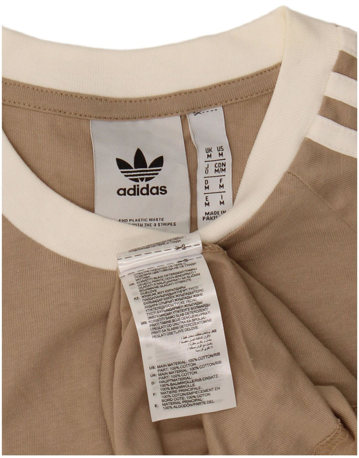 Adidas Męska koszulka Top Medium Beżowa Bawełna