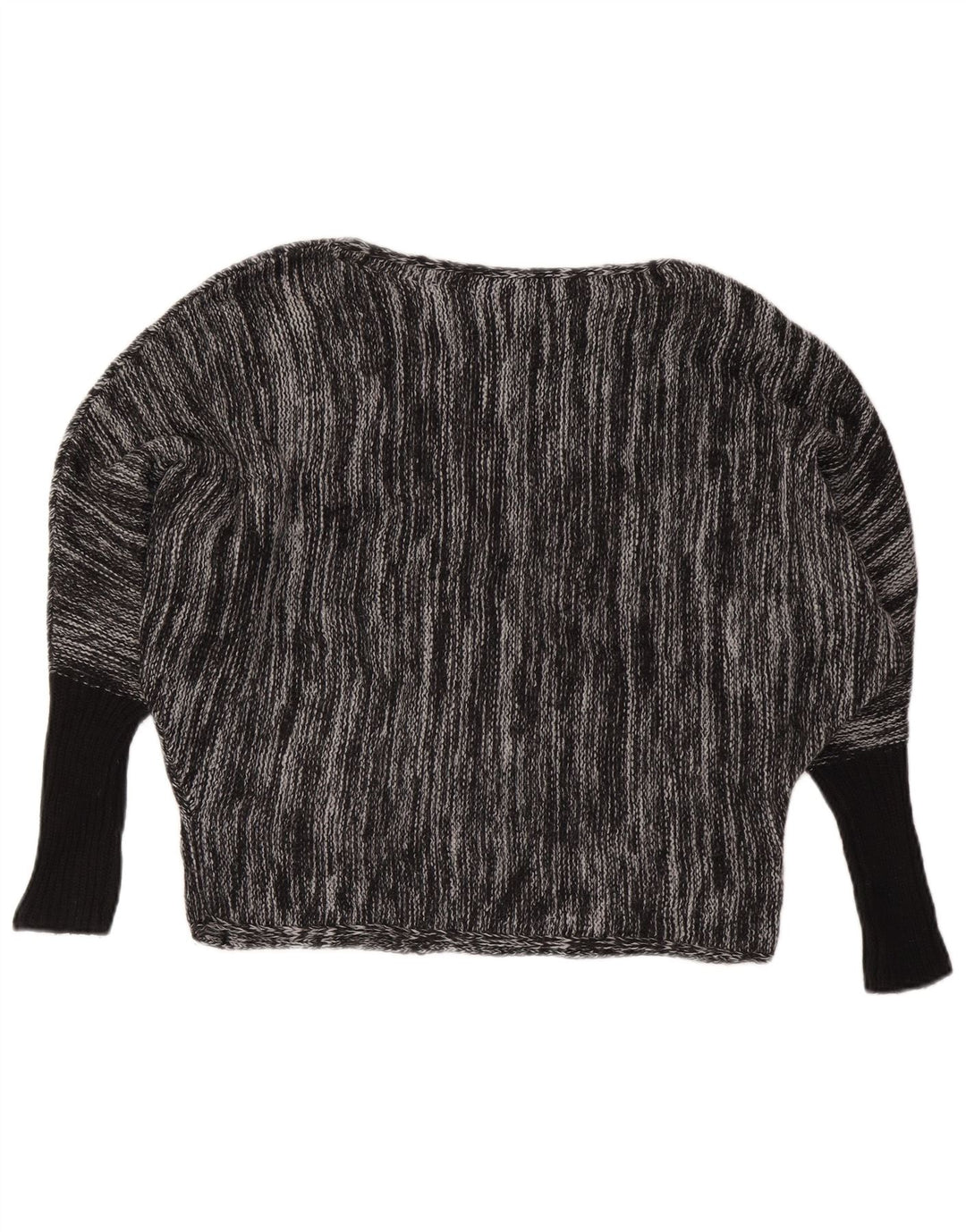 CALVIN KLEIN JEANS Damski sweter z dekoltem w łódkę UK 6 XS Szary nakrapiany