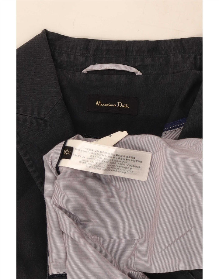 Męska marynarka zapinana na 1 guzik Massimo Dutti EU 40 Średni granatowy