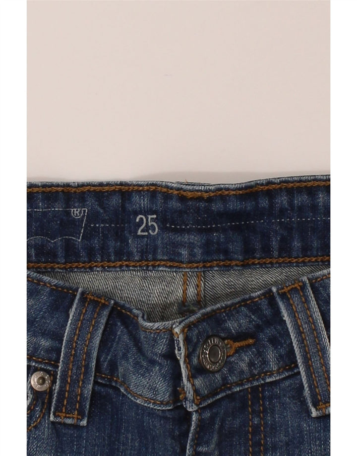 LEVI'S Womens Denim Shorts W25 XS Navy Blue Cotton Vintage Levi's and Second-Hand Levi's from Messina Hembry 
