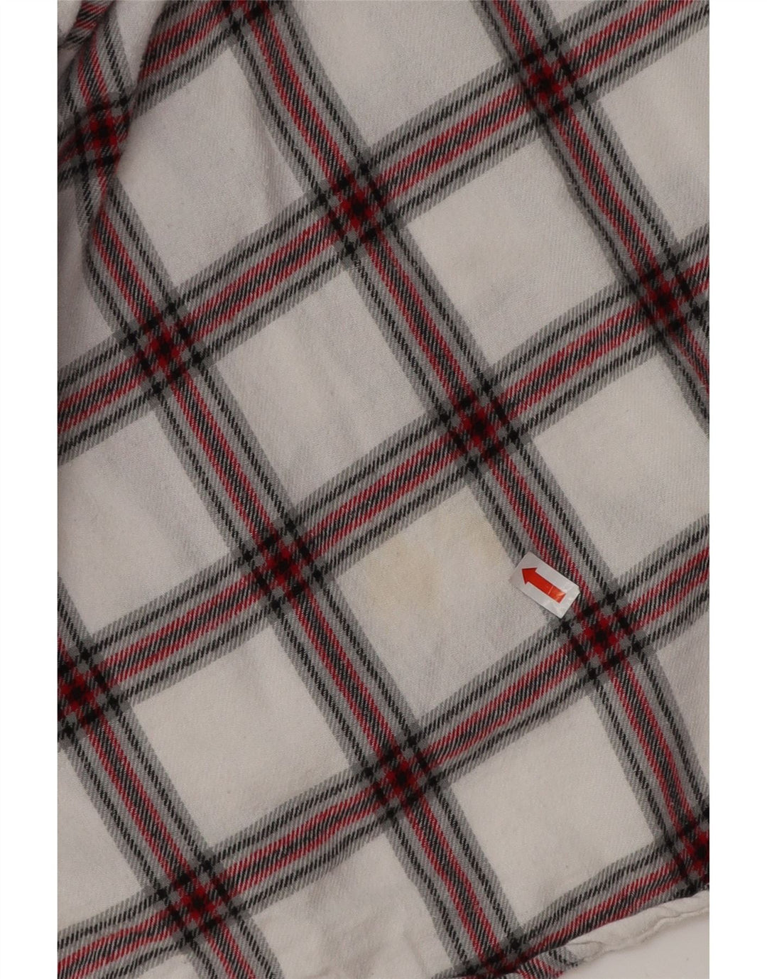 CHAPS Mens Flannel Shirt 3XL White Check Cotton
