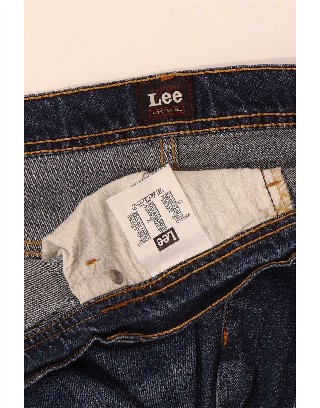 Męskie dżinsy Lee Brooklyn Straight W40 L27 Niebieskie bawełniane