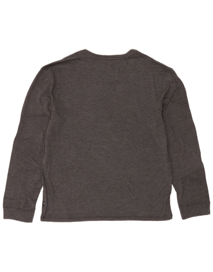 Męski top z długim rękawem Ted Baker, średnioszary, modal