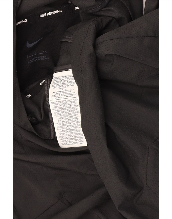 Męska kurtka dresowa z kapturem Nike, mała, czarna, poliestrowa