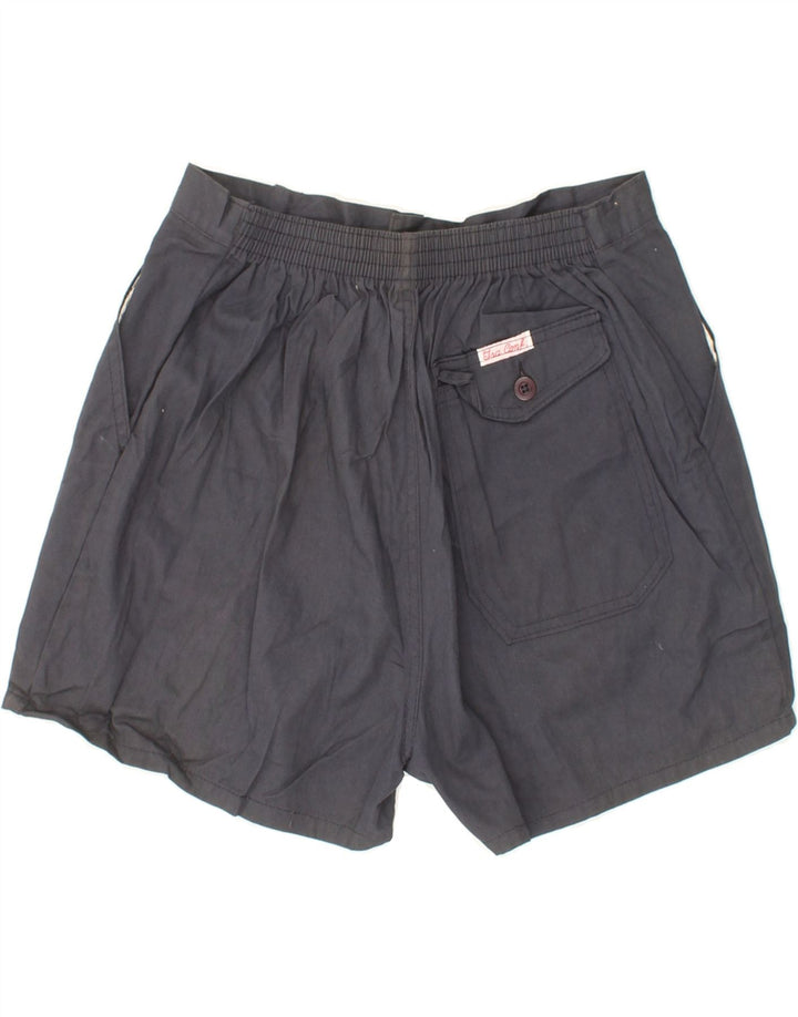 VINTAGE Womens Chino Shorts W28 Medium Navy Blue Cotton Vintage Vintage and Second-Hand Vintage from Messina Hembry 