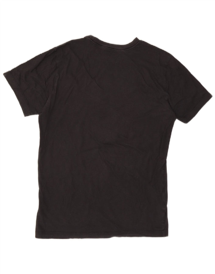 Męski T-shirt z grafiką Nike, mały, czarny, bawełniany