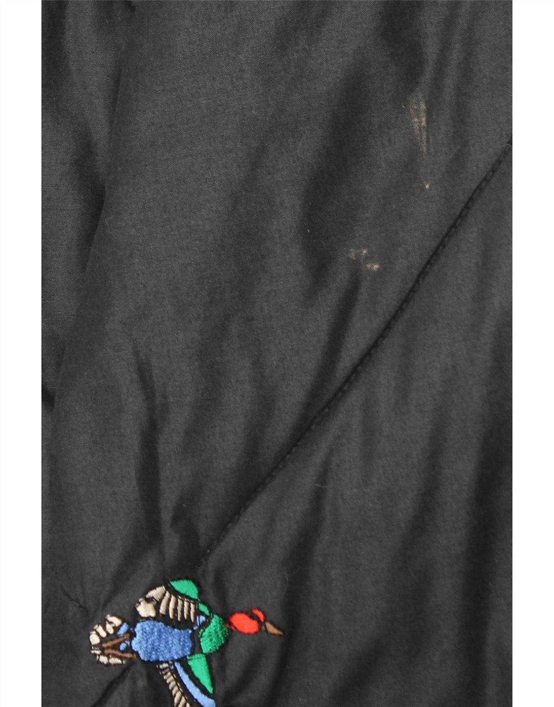 Damski płaszcz wiatrówka o luźnym kroju VINTAGE UK 20 2XL Czarny nadruk zwierzęcy