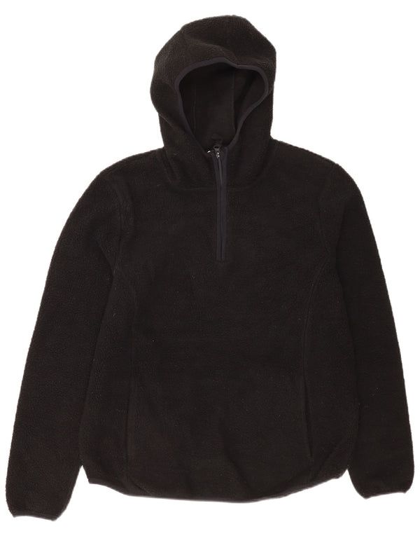 Damska bluza z kapturem i zamkiem błyskawicznym 1/4 Mountain Warehouse UK 14, duża czarna