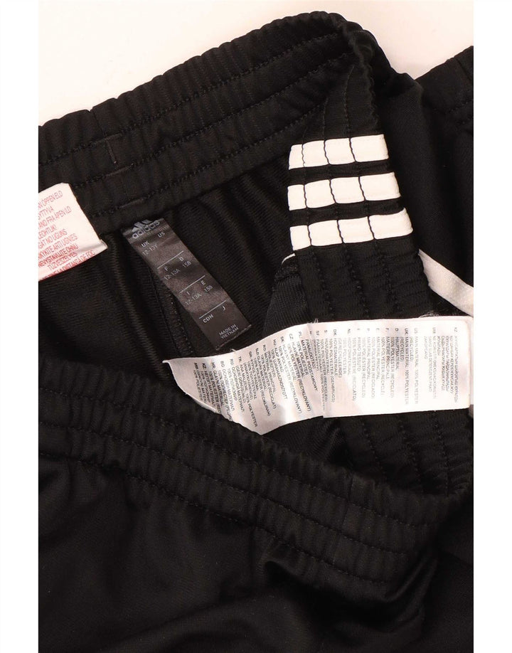 Chłopięce spodnie dresowe ADIDAS Joggery 12-13 lat Czarny poliester